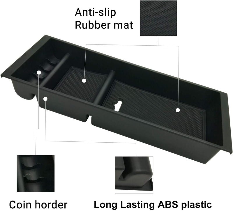 JOJOMARK Center Console Tray Organizer Box - Secondary Storage Compatible with Ford F150 (2015-2020, 2017-2022 F250 F350 F450, 2018-2022 2023 2024 Expedition) - Image 2